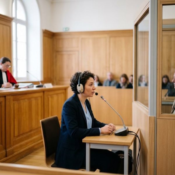 Interprète judiciaire garantit un procès équitable